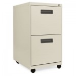 ALEPA542820PY Two-Drawer Metal Pedestal File, 16w x 19-1/2d x 28-1/2h, Putty ALEPA542820PY