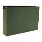 Smead Two Inch Capacity Box Bottom Hanging File Folders, Legal, Green, 25/Box SMD64359