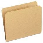 Pendaflex Two-Ply Dark Kraft File Folders, Straight Cut, Top Tab, Letter, Brown, 100/Box PFXRK152