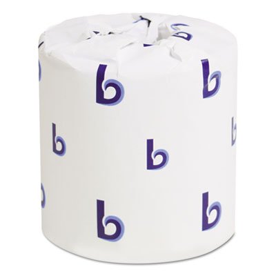 BWK 6150 Two-Ply Toilet Tissue, White, 4 1/2 x 3 3/4 Sheet, 500 Sheets/Roll, 96 Rolls