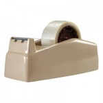 Scotch Two-Roll Desktop Tape Dispenser, 3" Core, High-Impact Plastic, Beige MMMC22