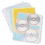 IVR39301 Two-Sided CD/DVD Pages for Three-Ring Binder, 10/Pack IVR39301
