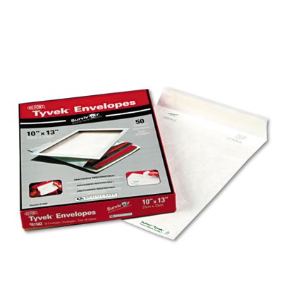 Survivor Tyvek Mailer, Side Seam, 10 x 13, White, 50/Box QUAR1582