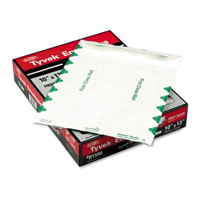 Survivor Tyvek USPS First Class Mailer, Side Seam, 10 x 13, White, 100/Box QUAR1590