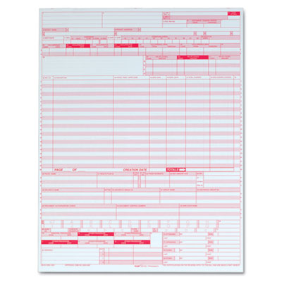 TOPS UB04 Hospital Insurance Claim Form, 8 1/2 x 11, Laser Printer, 2500 Forms TOP59870R