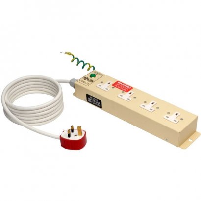 Tripp Lite UK BS-1363 Medical-Grade Power Strip with 4 UK Outlets, 3m Cord PS410HGUK