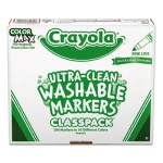 Crayola 588211 Ultra-Clean Washable Marker Classpack, Fine Line, Assorted Colors, 200/Pack CYO588211