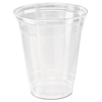 DCC TP12 CASE Ultra Clear Cups, Squat, 12-14 oz, PET, 50/Bag, 1000/Carton DCCTP12CT