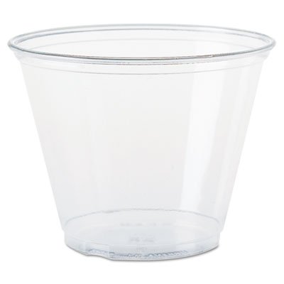 Dart Ultra Clear Cups, Squat, 9 oz, PET, 50/Bag, 1000/Carton DCCTP9R