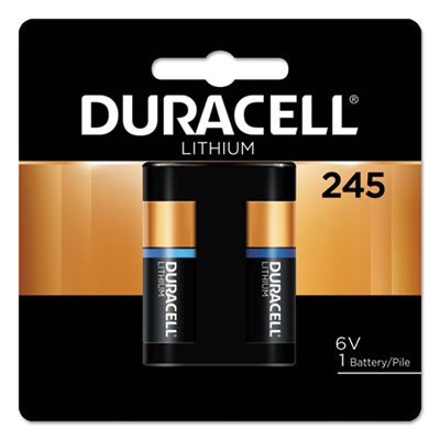 Duracell Ultra High Power Lithium Battery, 245, 6V, 1/EA DURDL245BPK