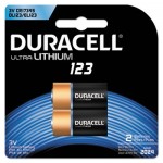 Ultra High-Power Lithium Battery, 123, 3V, 2/Pack DURDL123AB2BPK