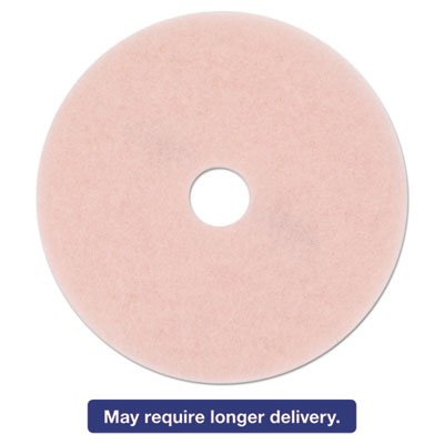 MCO 25863 Ultra High-Speed Eraser Floor Burnishing Pad 3600, 27", Pink, 5/Carton MMM25863