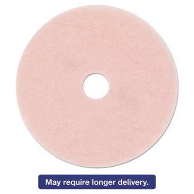 MCO 25863 Ultra High-Speed Eraser Floor Burnishing Pad 3600, 27", Pink, 5/Carton MMM25863