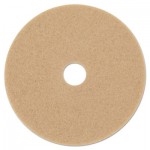 MCO 05606 Ultra High-Speed Floor Burnishing Pads 3400, 20" dia, Tan, 5/Carton MMM05606