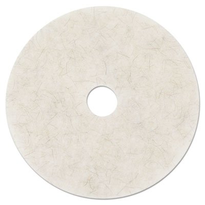 MCO 18210 Ultra High-Speed Natural Blend Floor Burnishing Pads 3300, 20-in, Natural White MMM18210