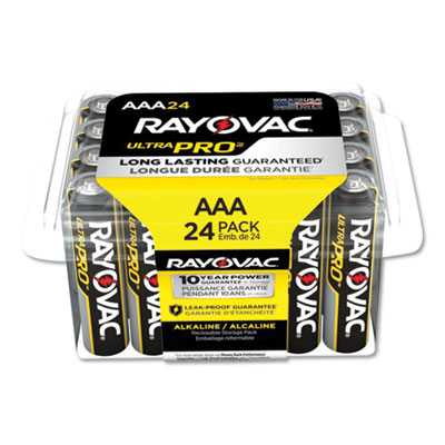 Rayovac ALAAA-24PPJ Ultra Pro Alkaline AAA Batteries, 24/Pack RAYALAAA24PPJ