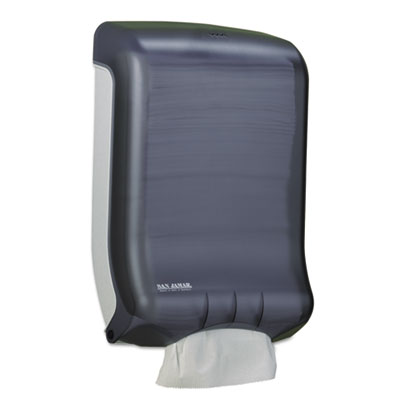 San Jamar Ultrafold Multifold/C-Fold Towel Dispenser, Classic, 11.75 x 6.25 x 18, Black Pearl SJMT1700TBK