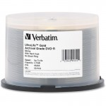 Verbatim UltraLife Gold Archival Grade DVD-R 4.7GB 8x 50pk Spindle 95355
