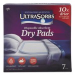 Ultrasorbs Disposable Dry Pads, 23 x 35, White, 7/Box, 6/Carton MIIDRY2336RETCT