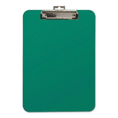 Unbreakable Recycled Clipboard, 1/4" Capacity, 8 1/2 x 11, Green BAU61626