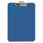 Unbreakable Recycled Clipboard, 1/4" Capacity, 8 1/2 x 11, Blue BAU61623