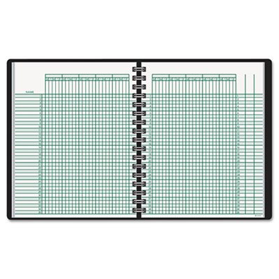 At-A-Glance 80-150-05-07 Undated Class Record Book, 10 7/8 x 8 1/4, Black AAG8015005