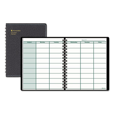 At-A-Glance 8015505 Undated Teacher's Planner, 10 7/8 x 8 1/4, Black AAG8015505