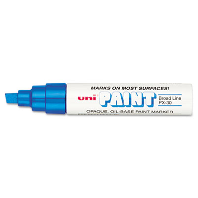 Sanford uni-Paint uni-Paint Marker, Broad Tip, Blue SAN63733