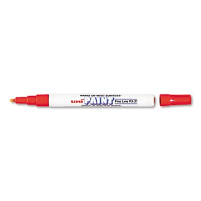 Sanford uni-Paint Marker, Fine Point, Red SAN63702