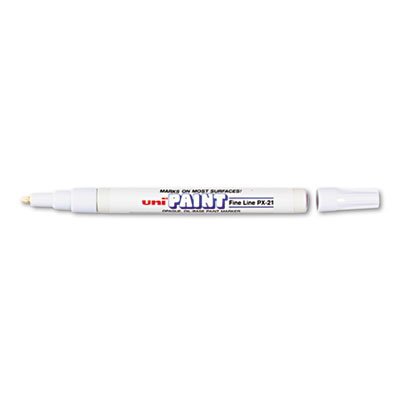 Sanford uni-Paint Marker, Fine Point, White SAN63713