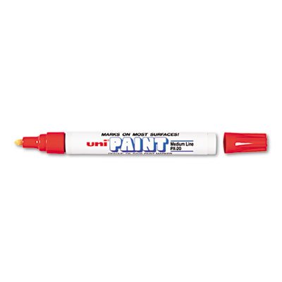 Sanford uni-Paint Marker, Medium Point, Red SAN63602