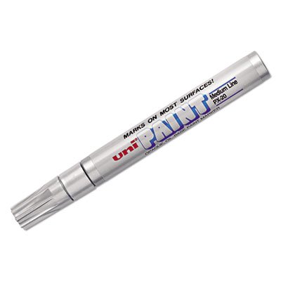 Sanford uni-Paint Marker, Medium Point, Metallic Silver SAN63614