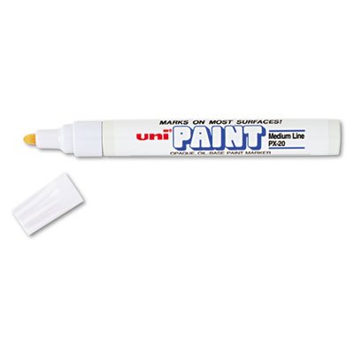 Sanford uni-Paint Marker, Medium Point, White SAN63613