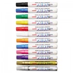 Sanford uni-Paint Marker, Medium Point, Assorted, 12/Set SAN63631