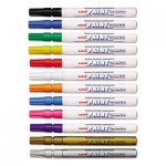 Sanford uni-Paint uni-Paint Markers, Fine Point, Assorted, 12/Set SAN63721