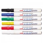Sanford uni-Paint Markers, Fine Point, Assorted, 6/Set SAN63720
