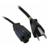 Comprehensive Universal AC Power Extension, NEMA 5-15P to NEMA 5-15R, 16/3 SJT, Black 6ft. ACP-BK16-6