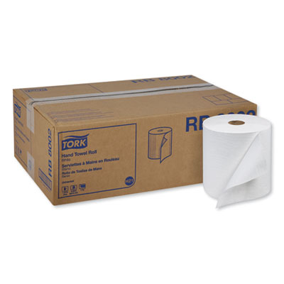 Tork Universal Hand Towel Roll, 1-Ply, White, 800ft x 7 7/8 ", 6 Roll/Carton TRKRB8002