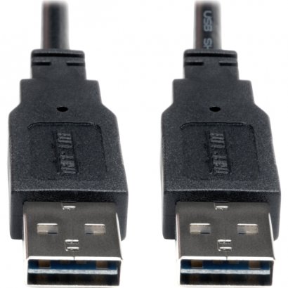 Tripp Lite Universal Reversible USB 2.0 A-Male to A-Male Cable - 10ft UR020-010