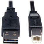 Tripp Lite Universal Reversible USB 2.0 A-Male to B-Male Device Cable - 3ft UR022-003