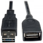 Tripp Lite Universal Reversible USB 2.0 A-Male to A-Female Extension Cable - 10ft UR024-010