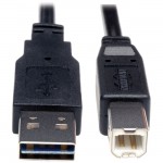 Tripp Lite Universal Reversible USB 2.0 A-Male to B-Male Device Cable - 10ft UR022-010