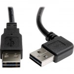 Tripp Lite Universal Reversible USB 2.0 Right Angle A-Male to A-Male Cable - 3ft UR020-003-RA