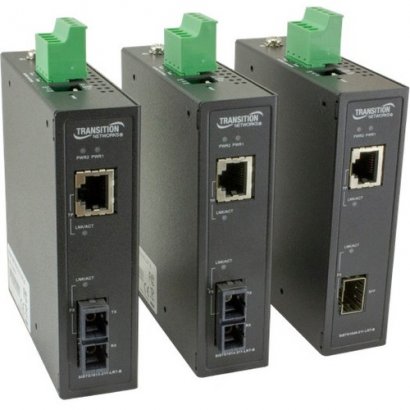 Transition Networks Unmanaged Hardened Gigabit Ethernet Media Converter SISTG1014-211-LRT-B