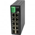 Transition Networks Unmanaged Hardened Gigabit Ethernet PoE+ Switch with Low Voltage Input SISTP1040-382B-LRT