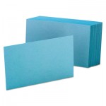 Oxford 7420 BLU Unruled Index Cards, 4 x 6, Blue, 100/Pack OXF7420BLU