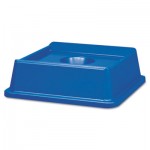 RCP 2791 BLU Untouchable Bottle & Can Recycling Top, Square, 20 1/8 x 20 1/8 x 6 1/4