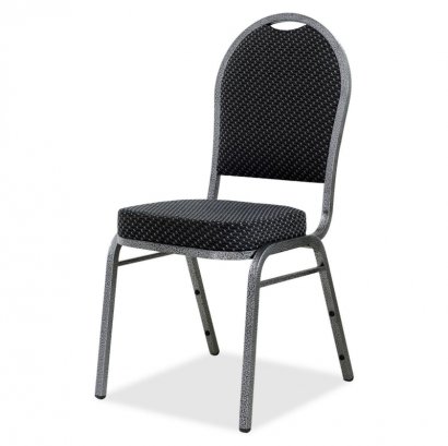 Upholstered Textured Fabric Stacking Chair 62525