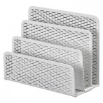 Urban Collection Punched Metal Letter Sorter, 6 1/2 x 3 1/4 x 5 1/2, White AOPART20003WH