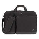 Solo UBN310-4 Urban Hybrid Briefcase, 5" x 17.25" x 17.24", Polyester, Black USLUBN3104